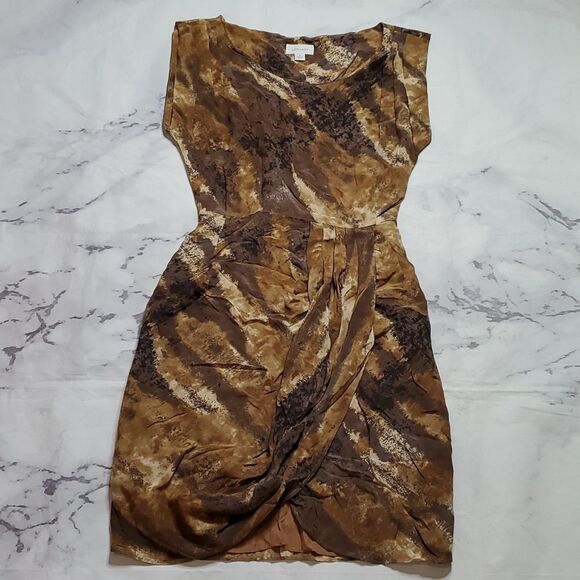 Witchery Dresses & Skirts - Witchery Silk Brown Print Dress